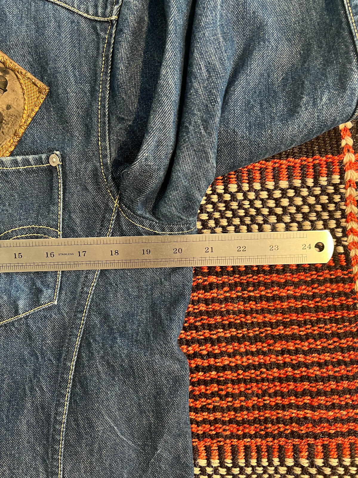 Levi’s Engineered Twisted Jacket M Trucker 41″ Denim Rare LVC-ish Y2K Made 2000