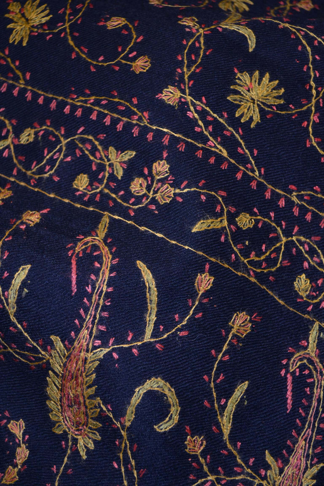 100% CASHMERE BLACK PASHMINA KASHMIRI EMBROIDERY INTRICATE JAAL SHAWL-16 DESIGNS