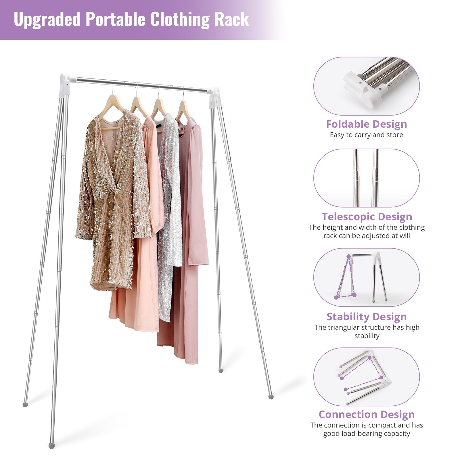 23″ Dance Bag with Garment Rack Dance Costumes Rolling Garment Bags For Travel