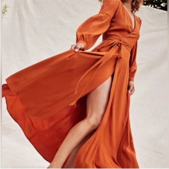 Christy Dawn Bergen Dress in Rust Orange PS