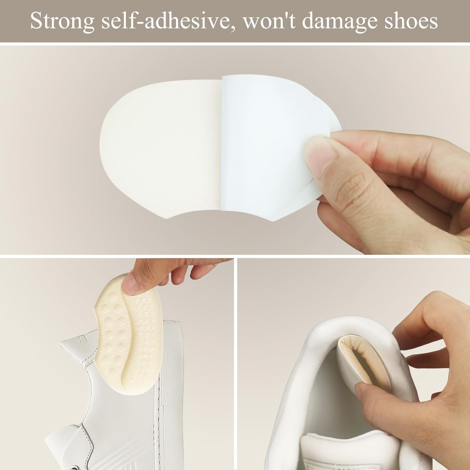 3Pairs Soft Fabric Shoe Pads Cushion Liner Grip Back Heel Inserts Insoles USA