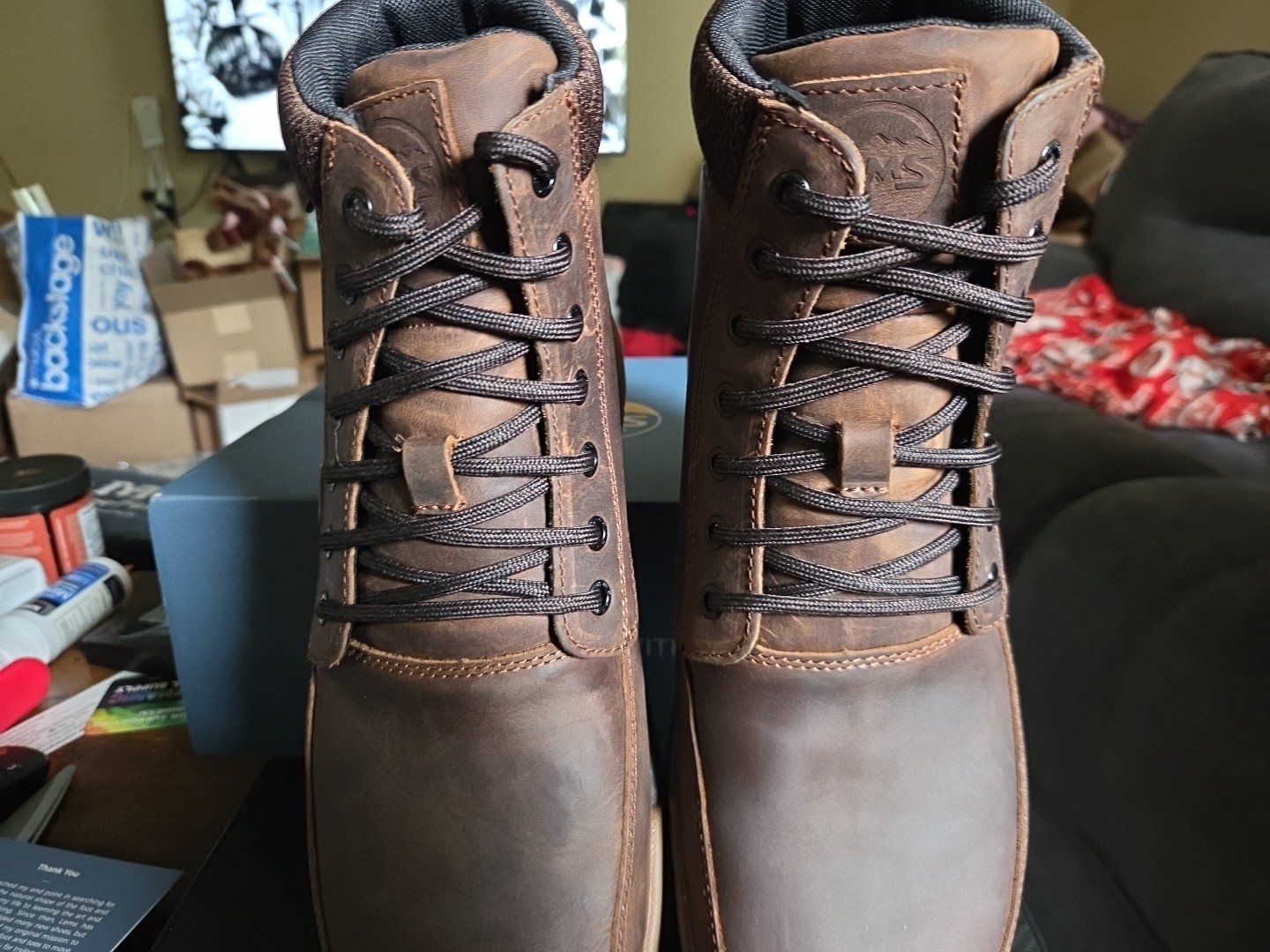 NIB – LEMS Boulder Summit Waterproof Boots – MENS size 11 RUGGED BARK 701-110M
