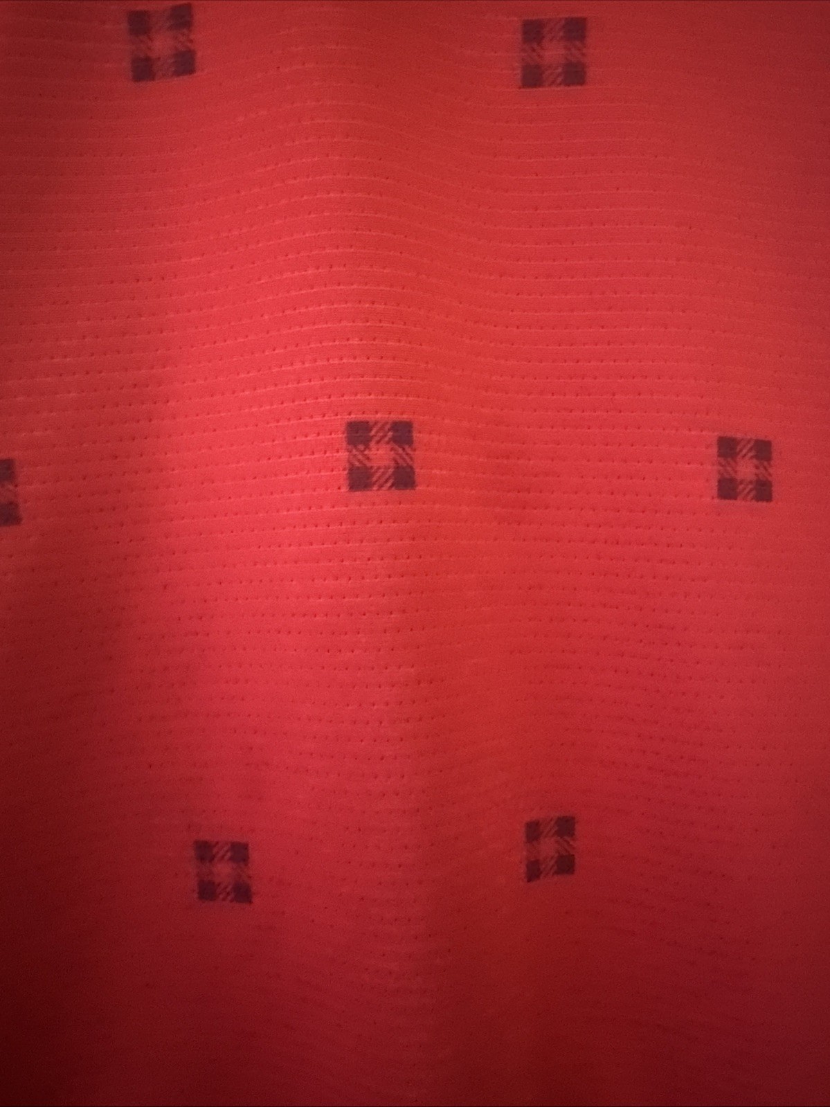 Nike Shirt Mens Red with Black Pattern Polo Golf Short Sleeve Shirt Dri Fit