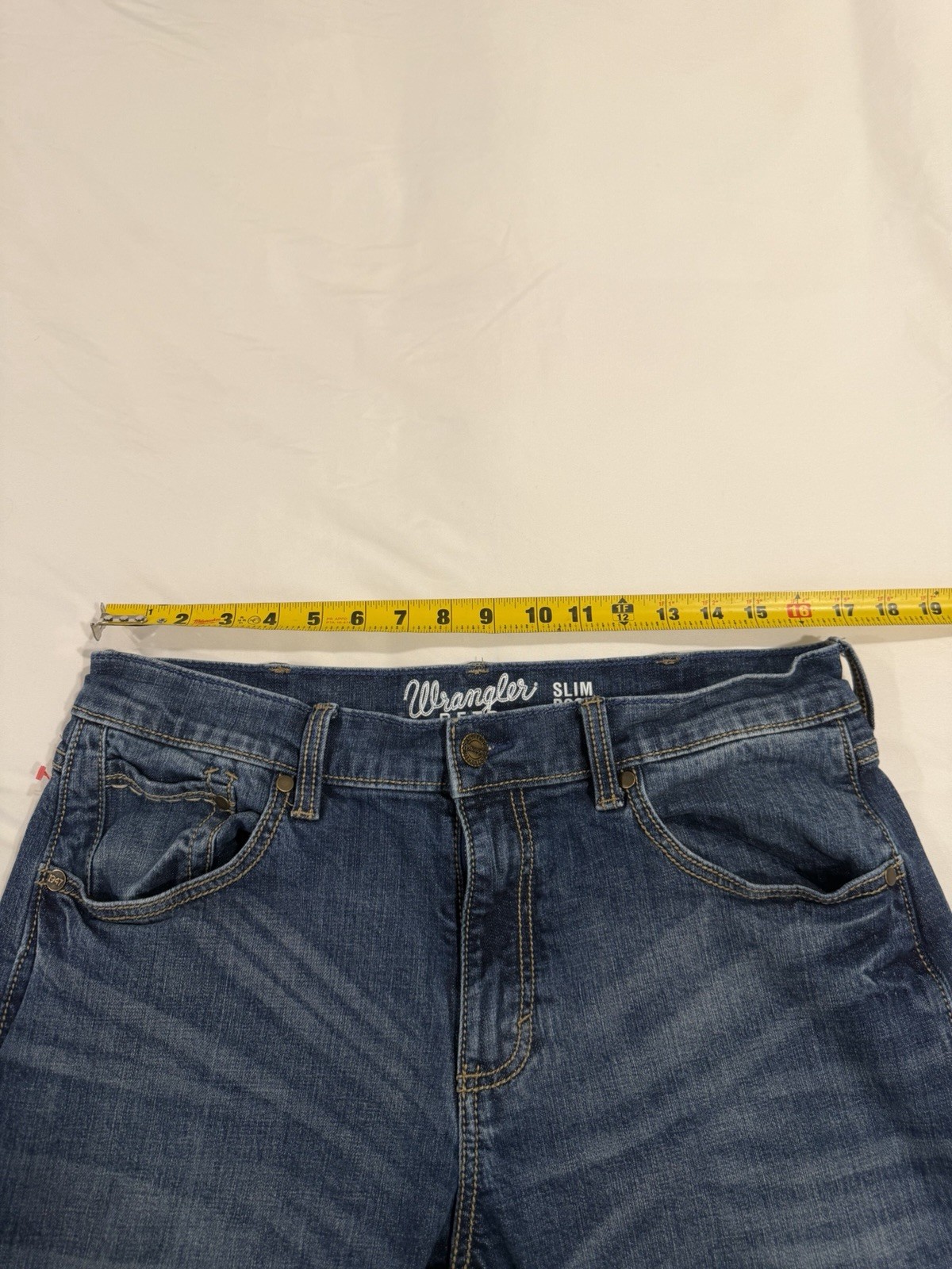 Wrangler Retro Slim Boot Jeans Denim Men’s Size 34×32 Blue WLT77LY Medium Wash