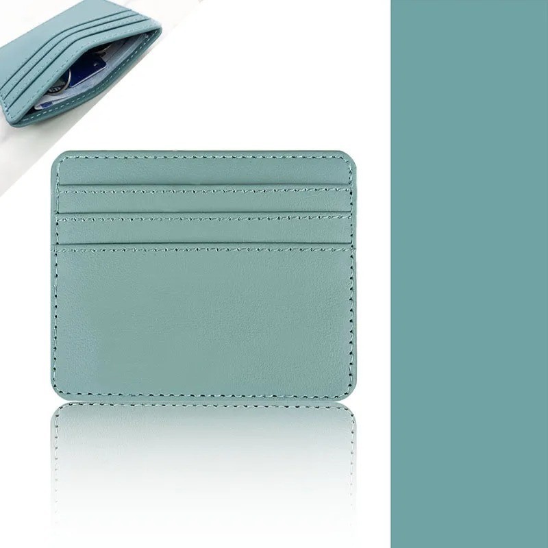 PU Leather ID Card Case – Slim Multi-Slot Holder for Bank/Credit Cards