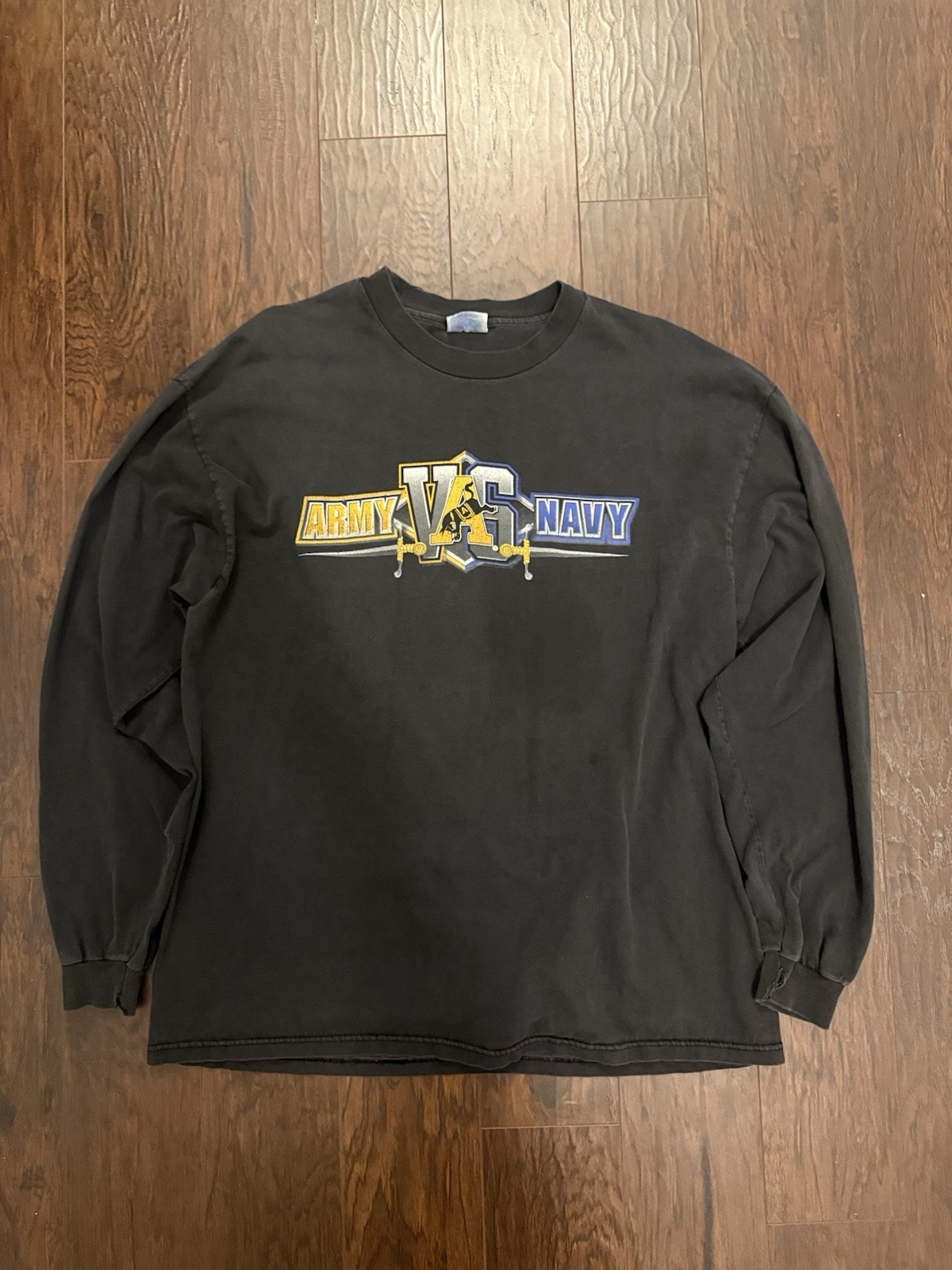 Vtg 90s Army Vs. Navy Long Sleeve T-Shirt 1998 Football NCAA XL Back Hit