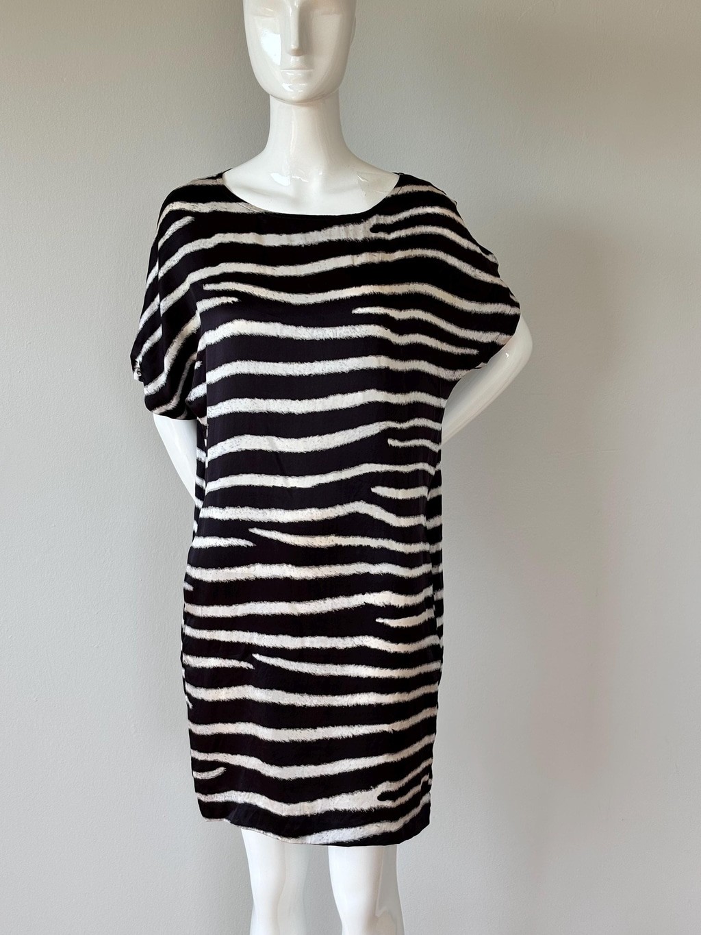 Stella McCartney Silk Zebra Dress IT42 Pockets 2009