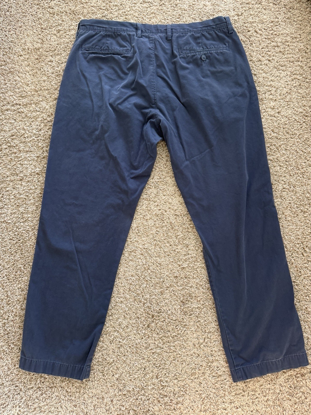 J.Crew The Sutton Navy Summerweight Chino Pants 36×28 Smart Casual Preppy