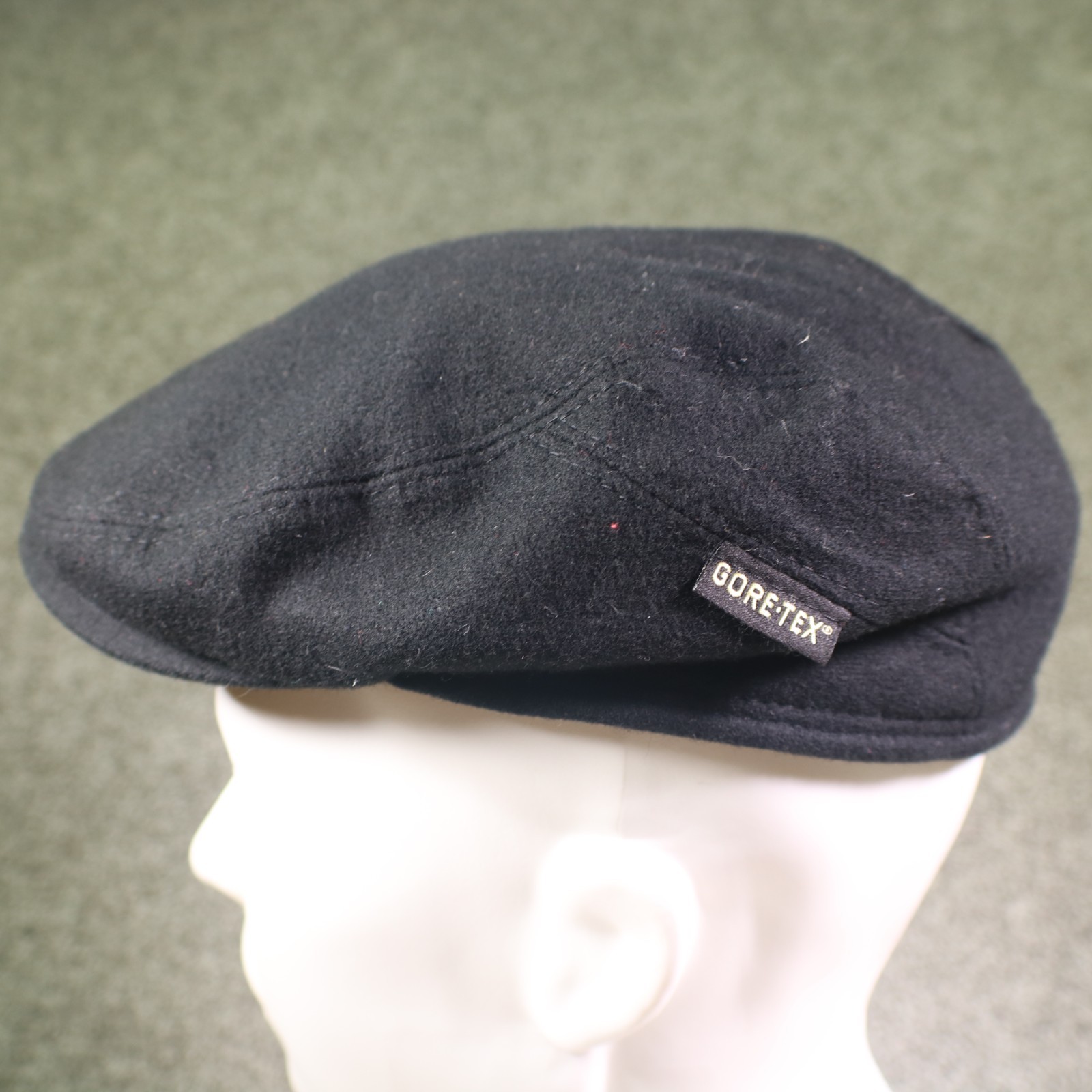 Gottmann Hat Cap Newsboy Ear Flap Mens XL Black Wool Goretex Made In Hungary