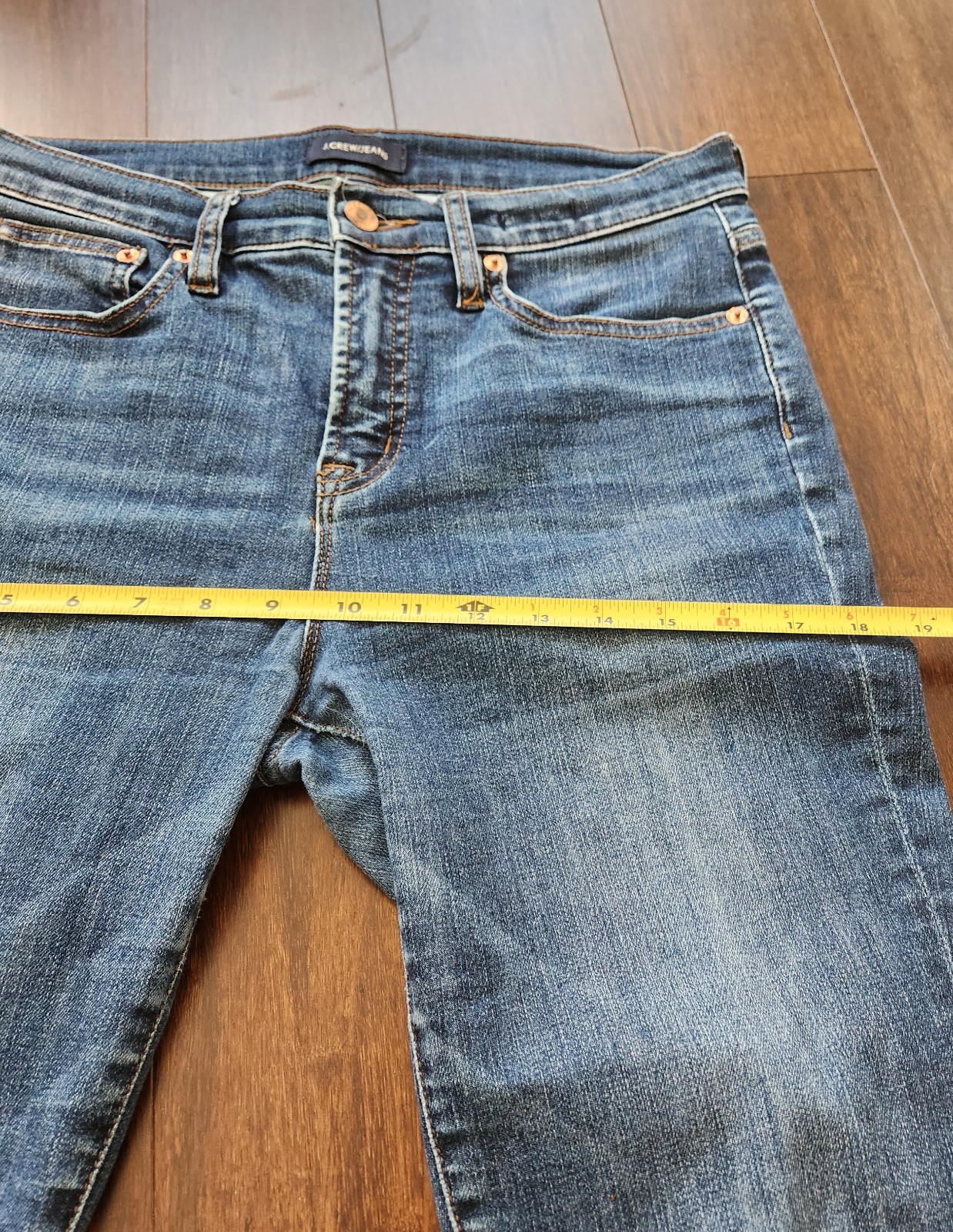 Womens J Crew 9″ Tooth Pick Slinny Jeans Size 29