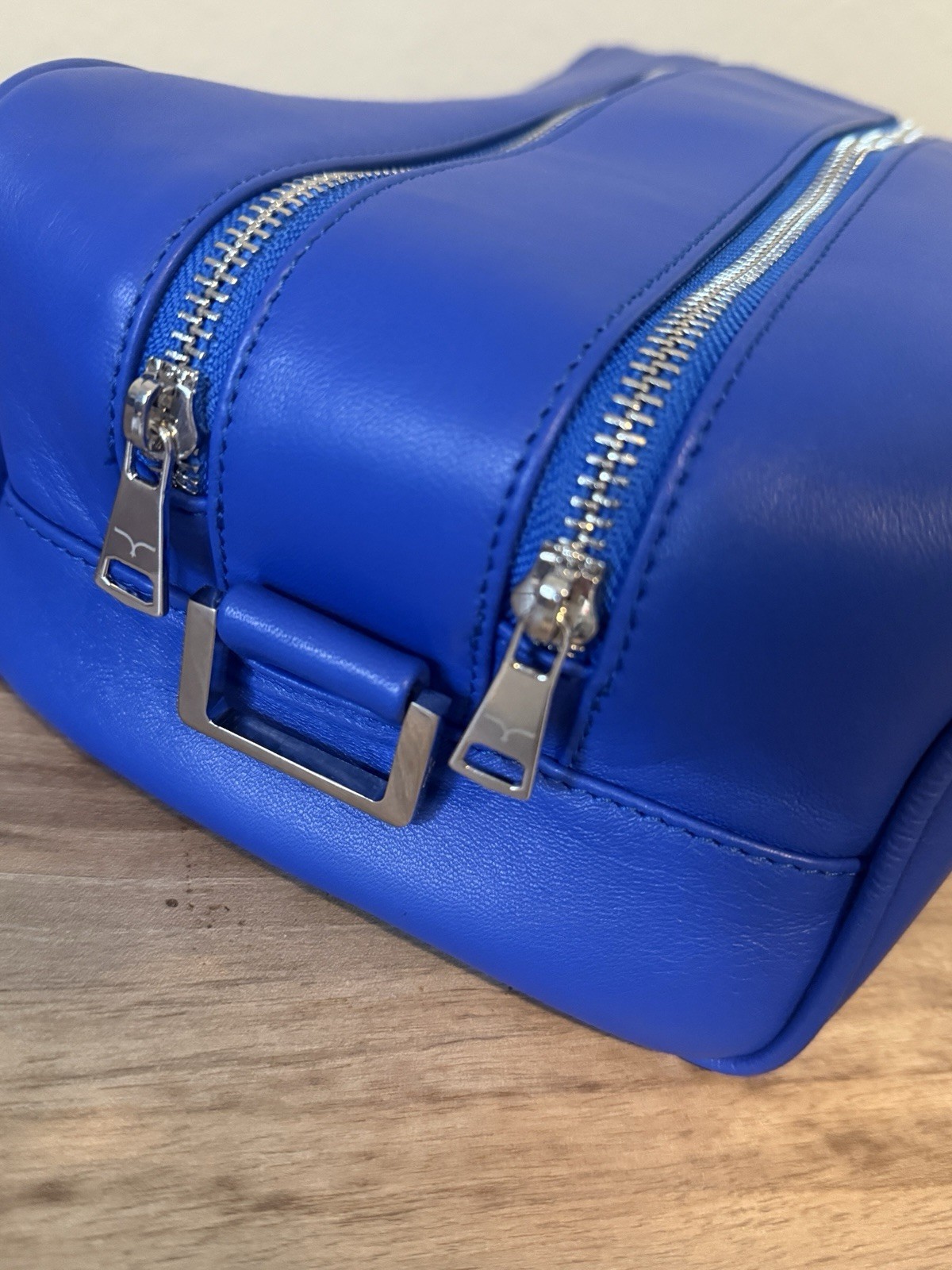 Larusmiani Milano Wash Bag Kaiser – Blue – Toiletry Bag – Made in Italy