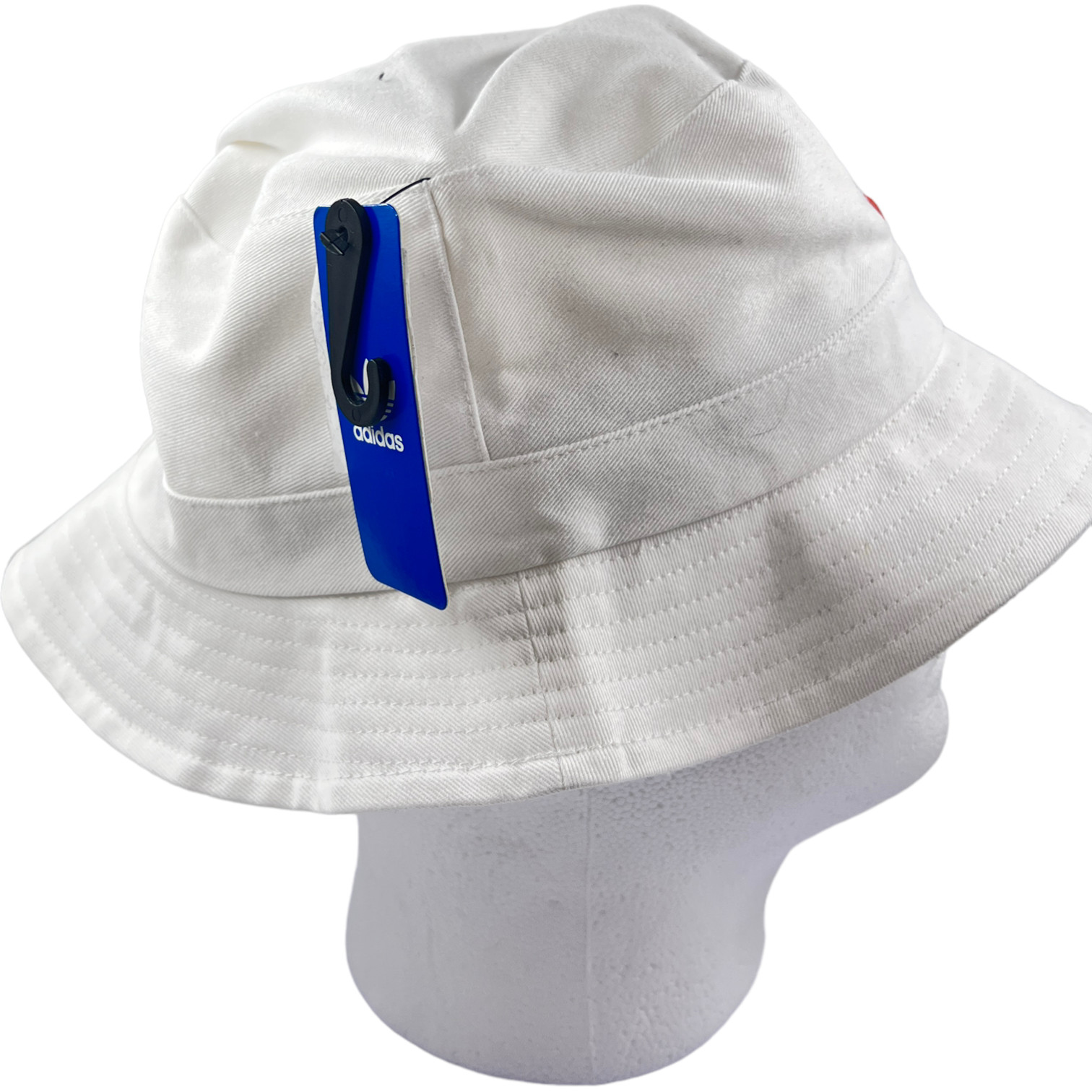 Adidas Americana Bucket Hat White Red Blue Stars Trefoil Logo New One Size