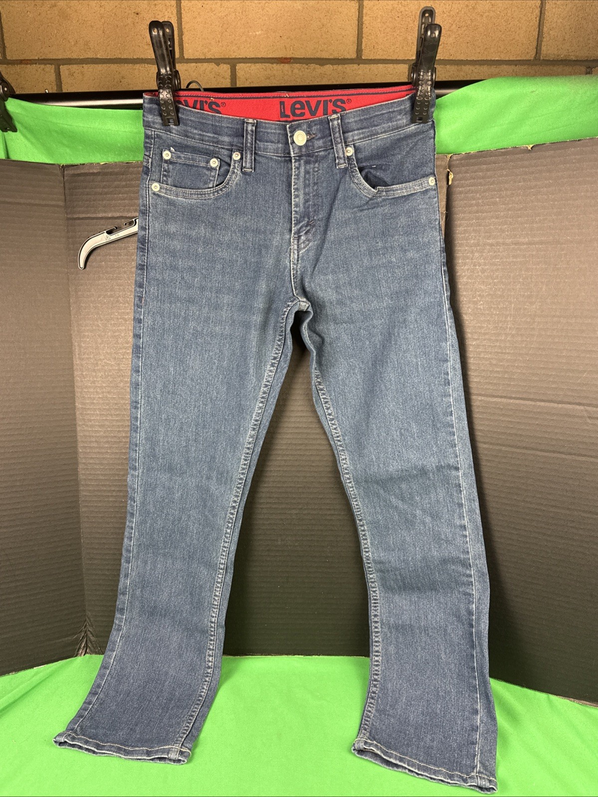 Levi’s Boys 511 Slim Fit Denim Jean Size 10 Dark Wash