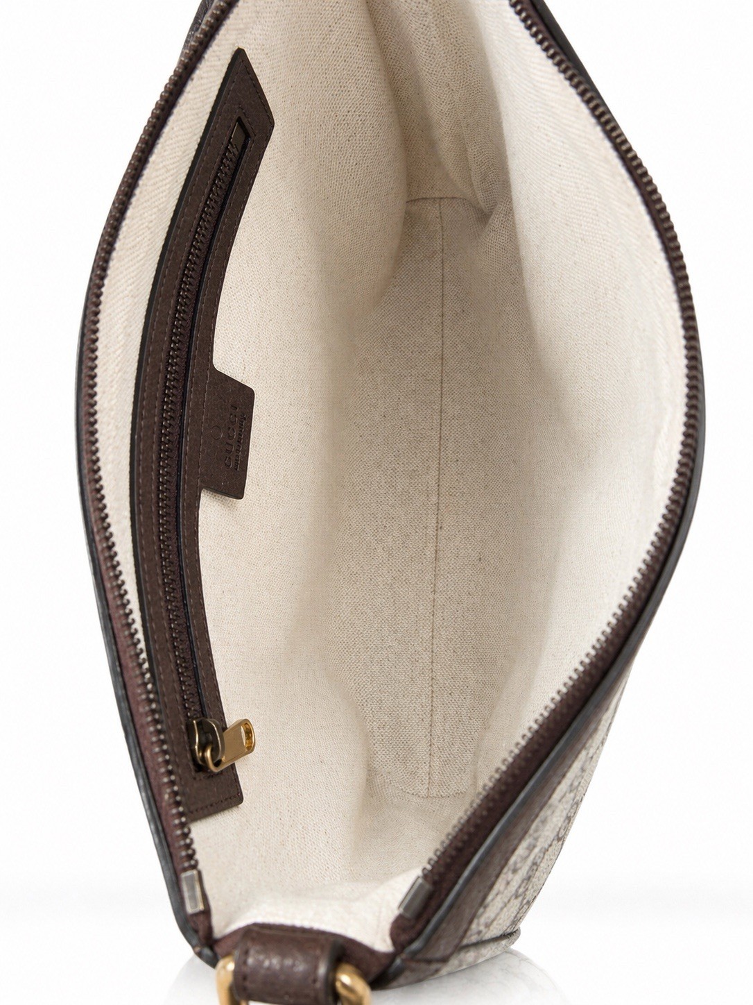 Gucci GG Supreme Monogram Web Small Ophidia Half Moon Hobo Brown With Box/Bags