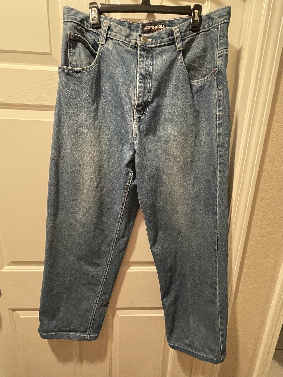 Grunge Y2K 90’s Southpole Blue Jeans Men’s 36 X 30.5 Skater Baggy Hip Hop Read