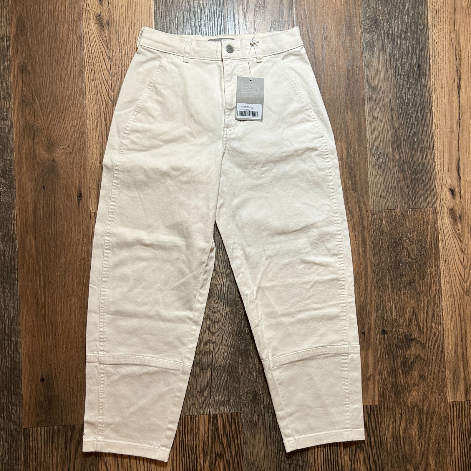 Everlane The Utility Barrel Pant Bone Size 4R NWT