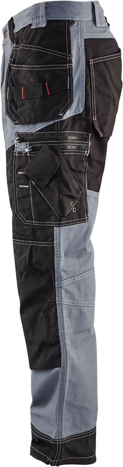 Blaklader Men Cotton Durable Work Pants with Cordura Reinforced Pockets, 44Wx34L