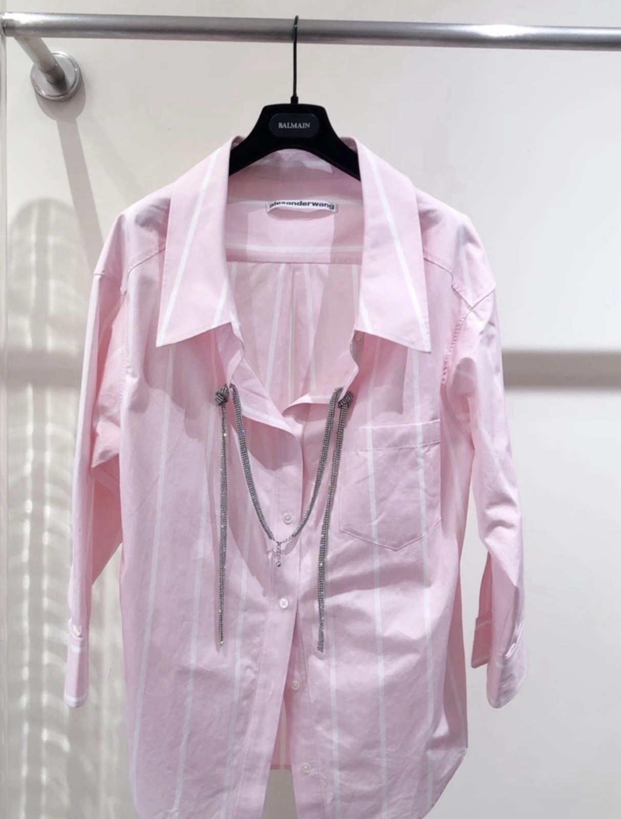 Alexander Wang Pink Striped Mini Dress