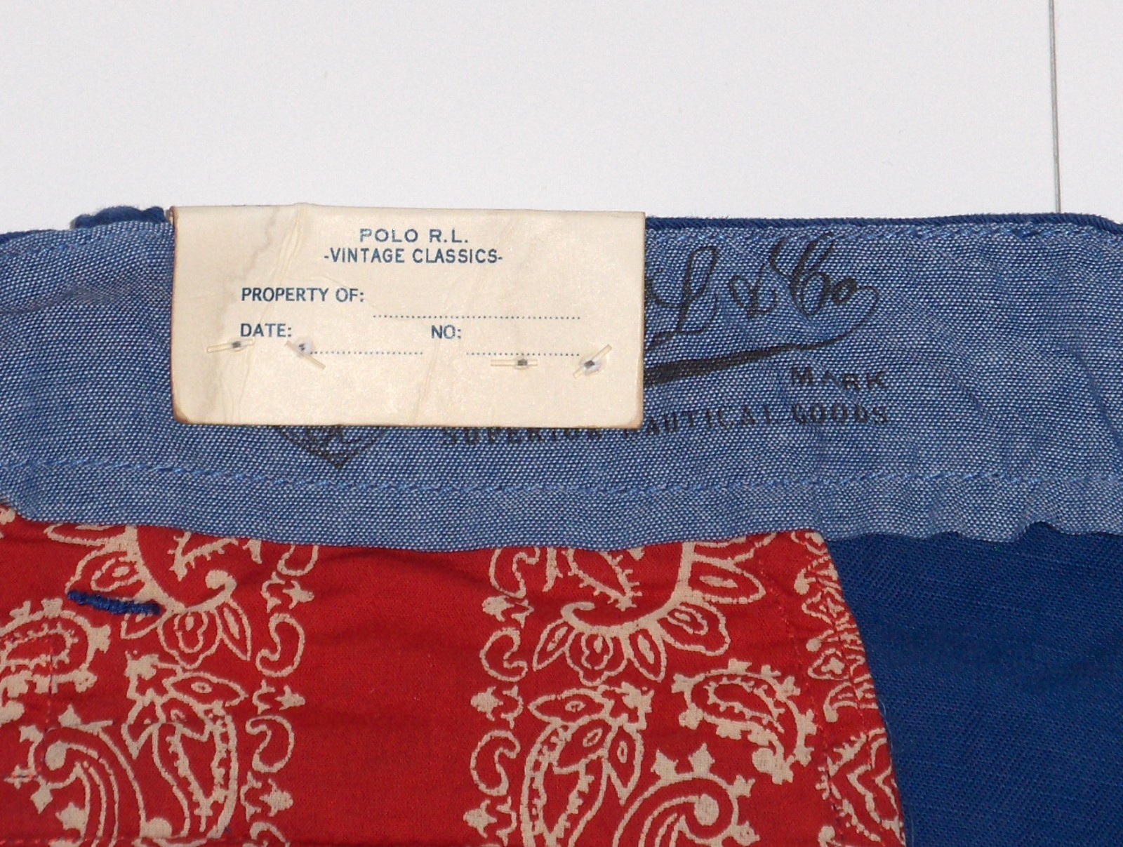 POLO RALPH LAUREN Men’s Eagle USA Flag Vintage Straight Fit Flat Front Shorts
