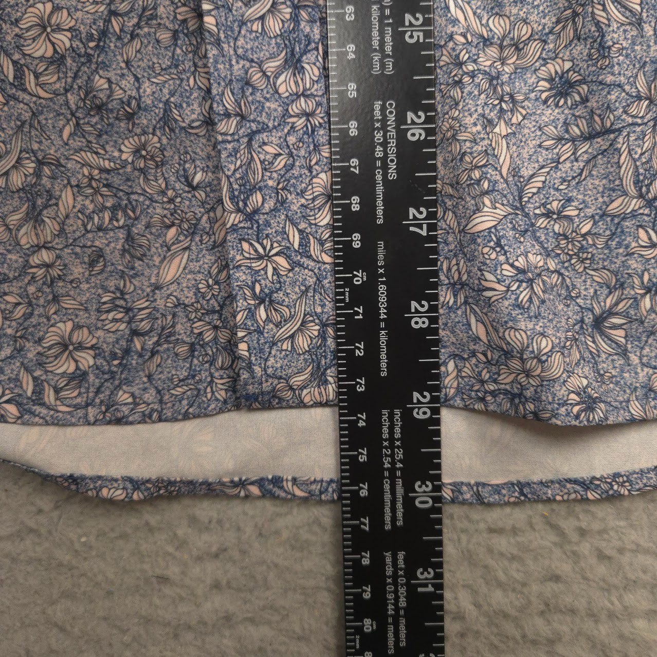 7Diamonds Kingston Sunset Shirt Mens Medium Blue Floral Short Sleeve Stretch