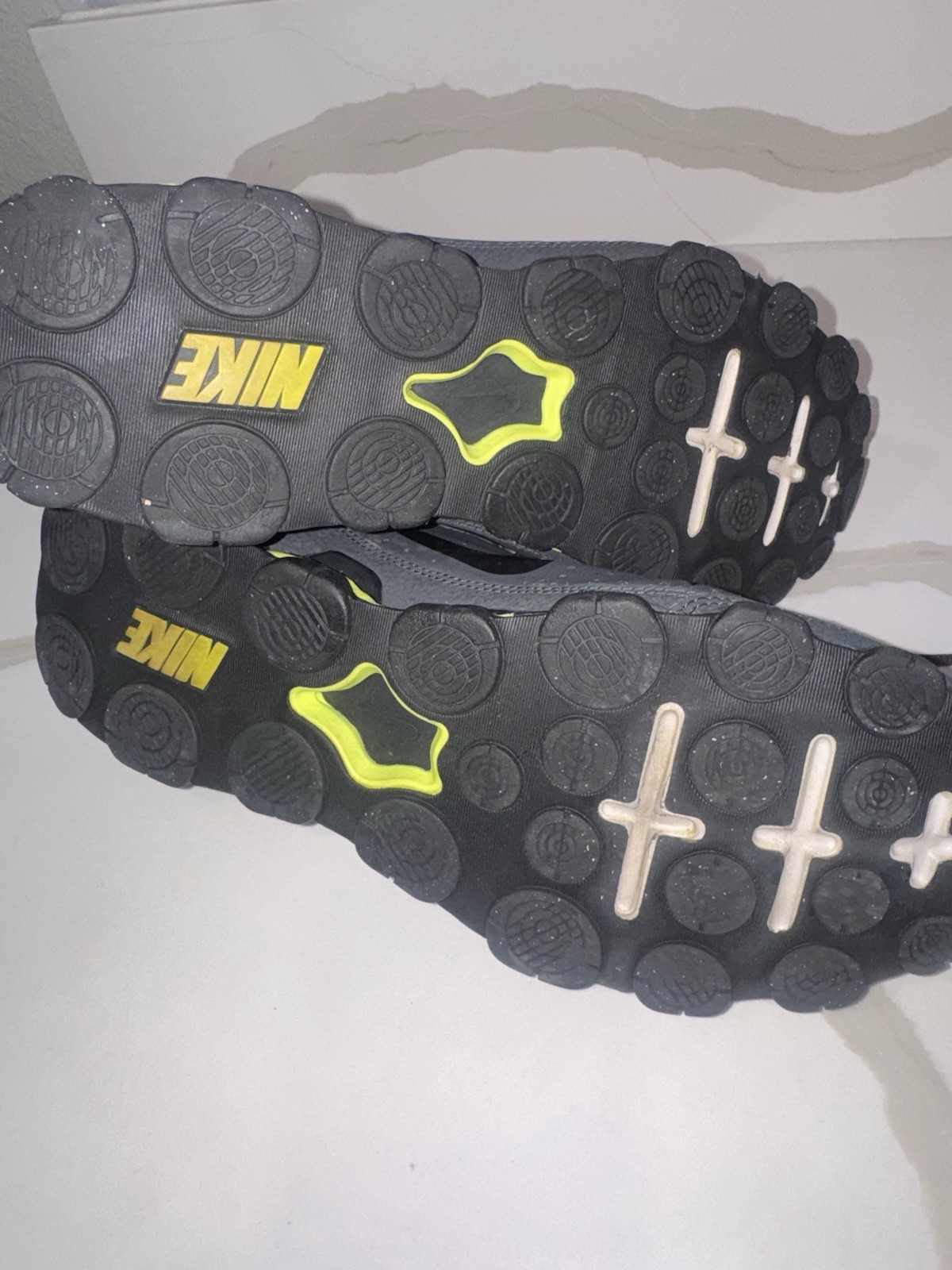 Nike Reax training shoes in an anthracite and volt green colorway Size 12