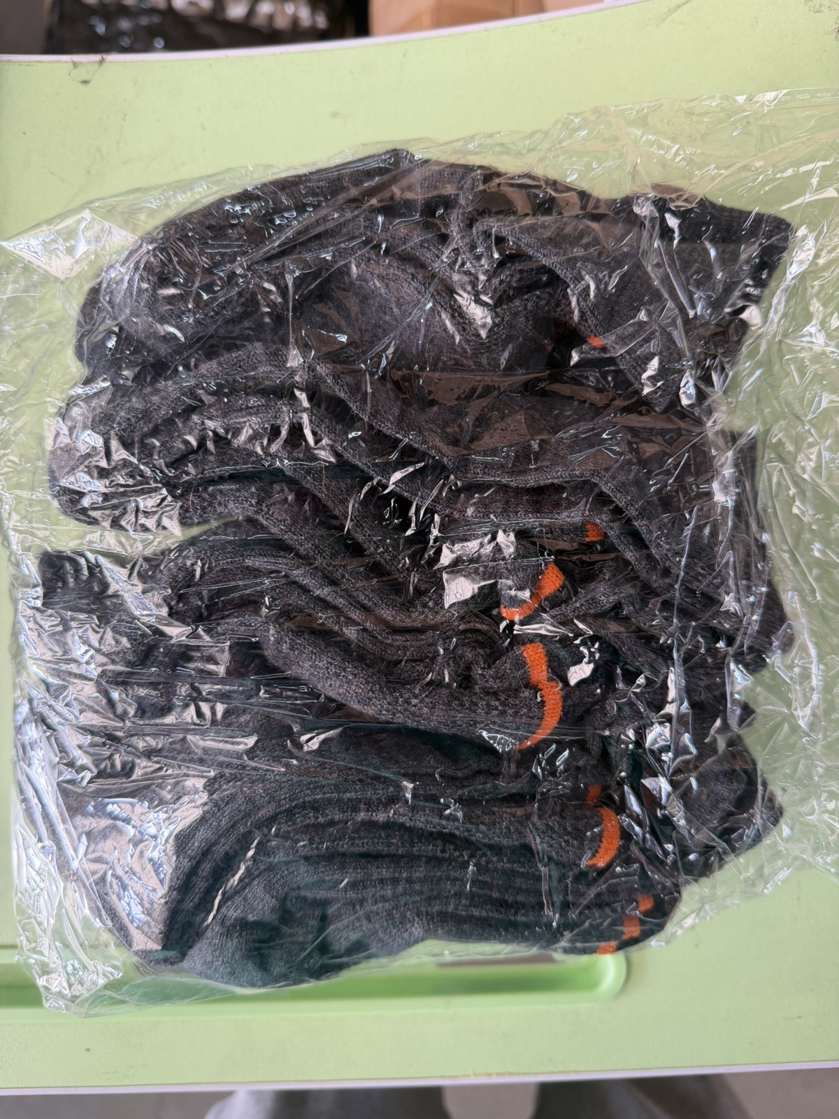 5 pack Outdoor Socks Grey with Orange Tip(water proof).