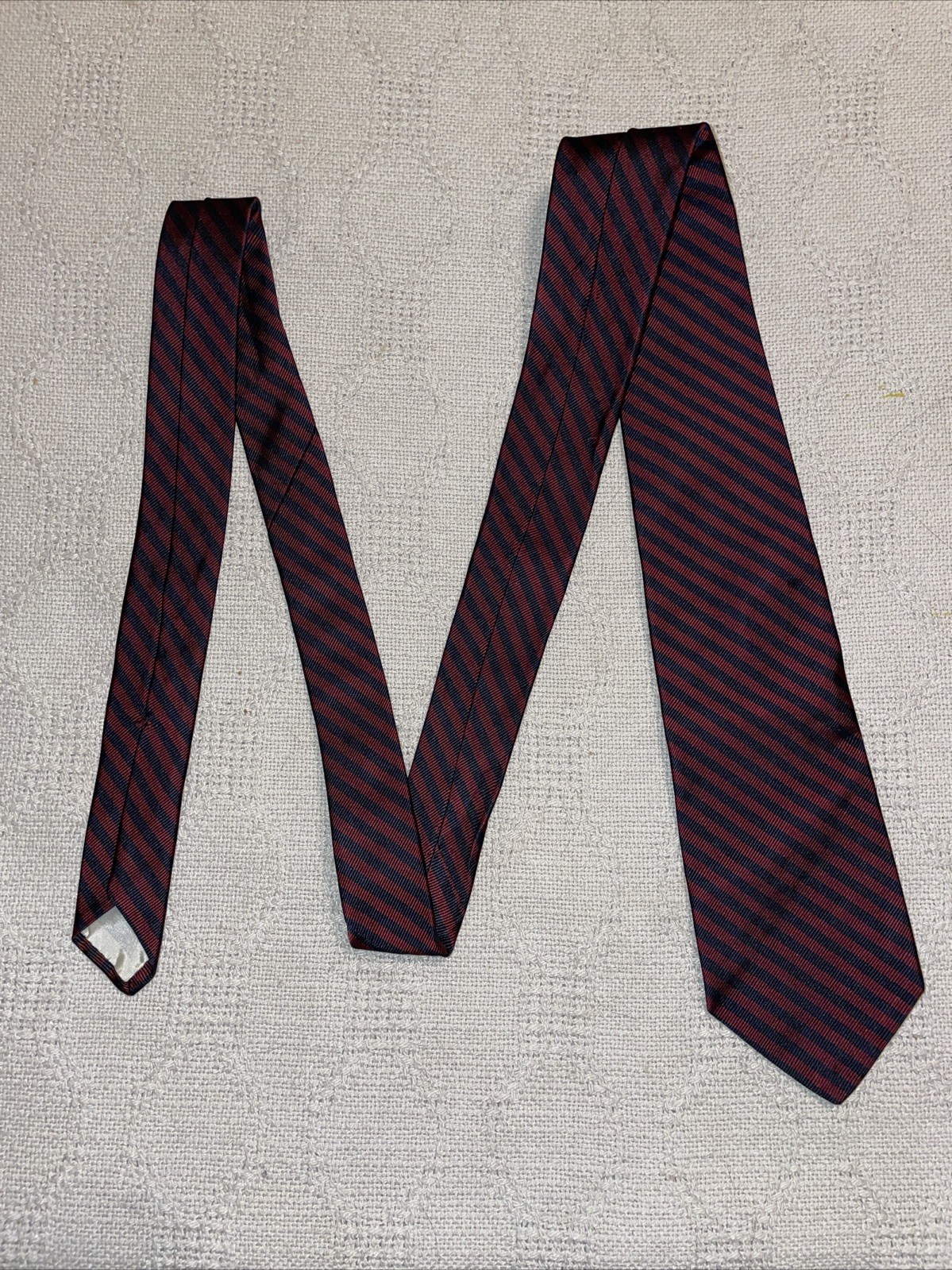Brooks Brothers Dress Tie Mens Size 55” 3.25” Red Black Repp Business Formal