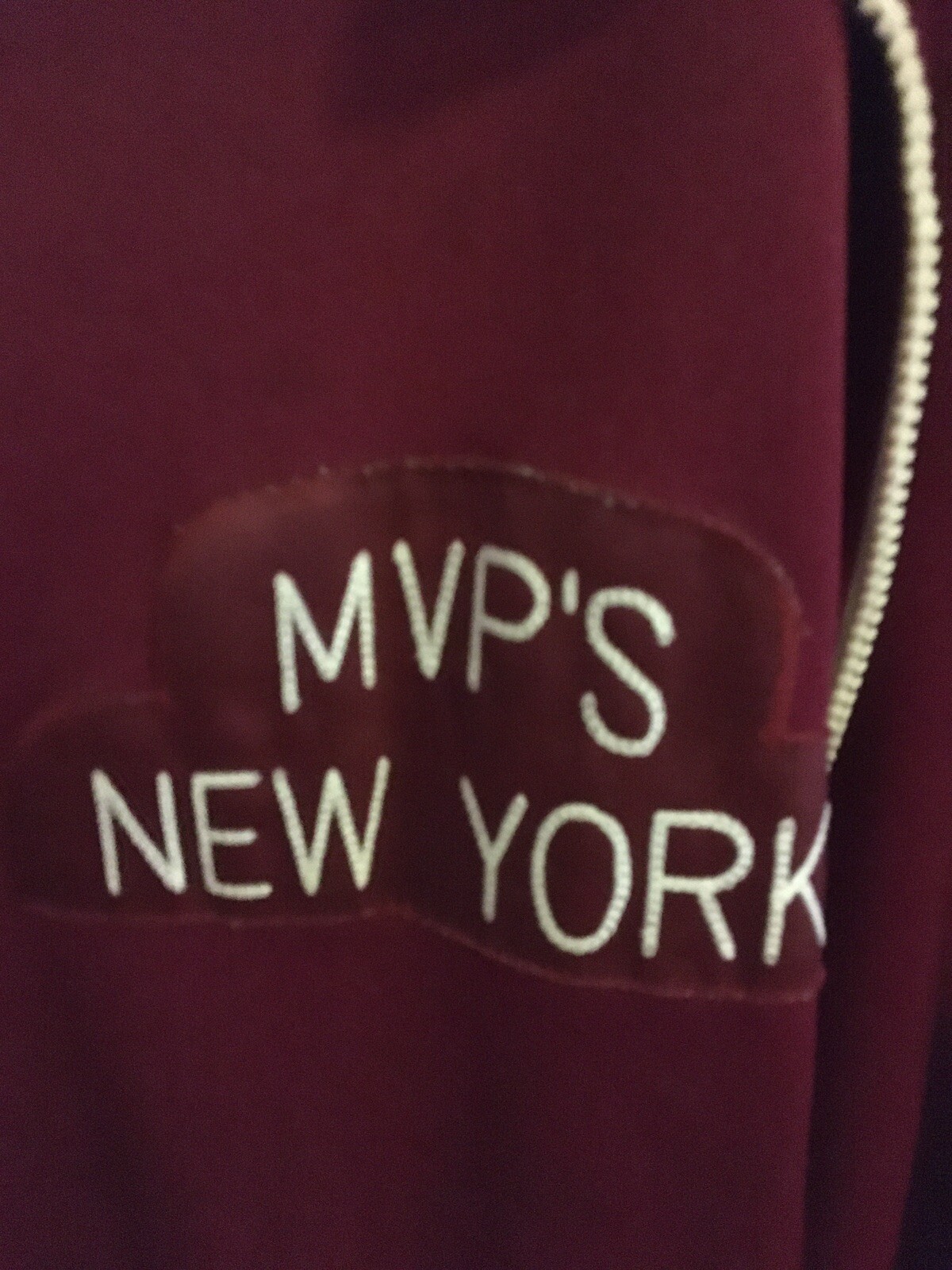 Supreme Vintage MVP’s New York Jacket Burgundy Size L Large Preowned