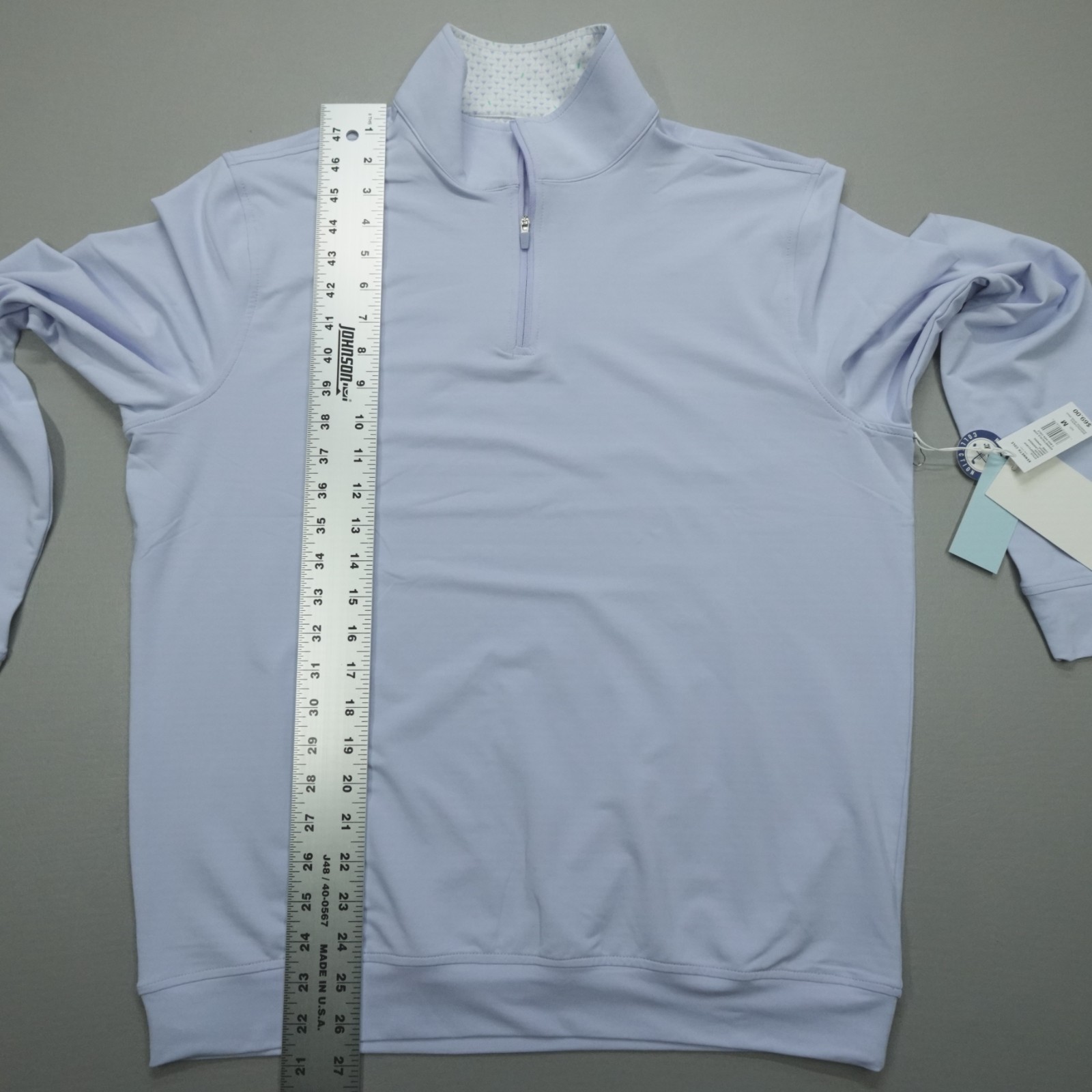 Kenneth Cole Golf Performance 1/4 Zip Pullover Stretch Wicking Baby Lavender
