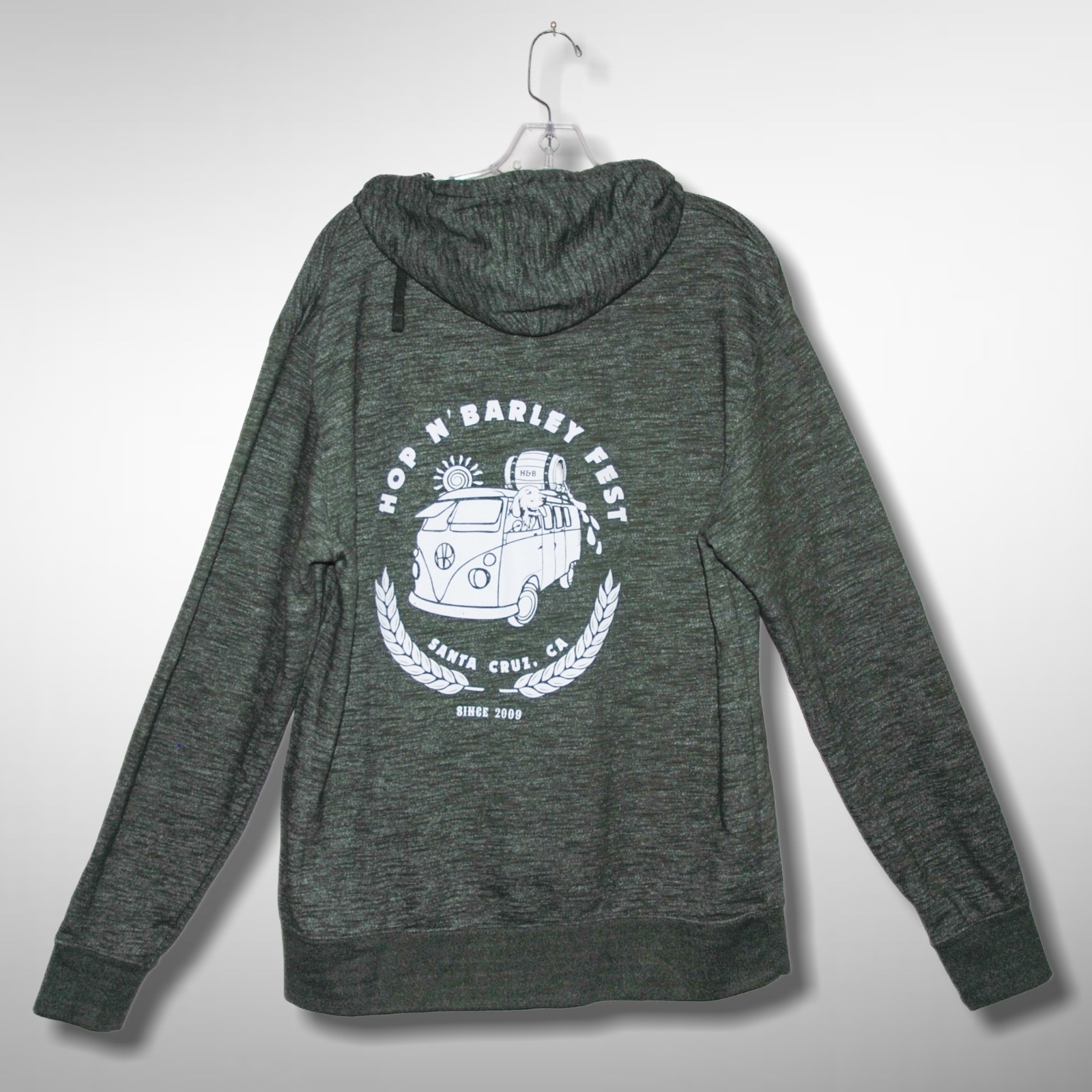 SANTA CRUZ California HOPS N BARLEY Fest XL Hoodie Craft Beer Wharf Festival