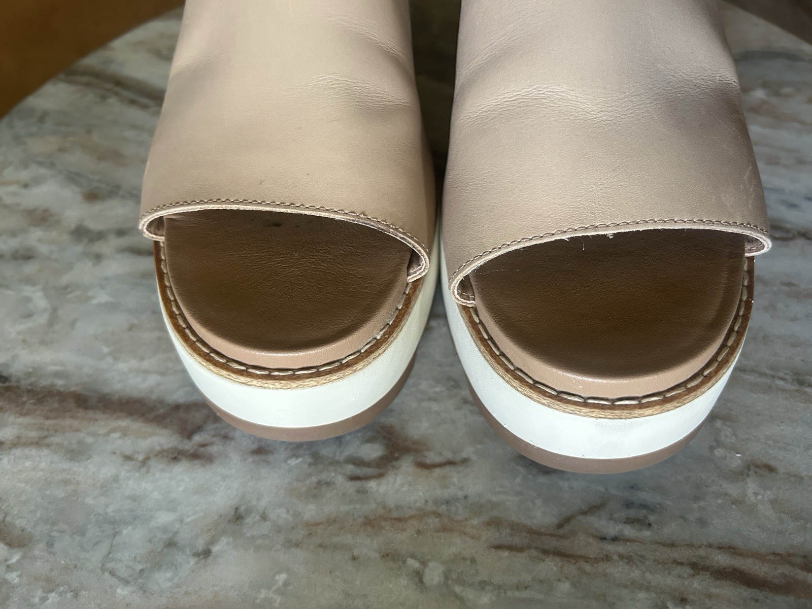Sorel Joanie IV Slide Wedge Slide Platform Honest Beige/ Gum 2 Women’s 9.5