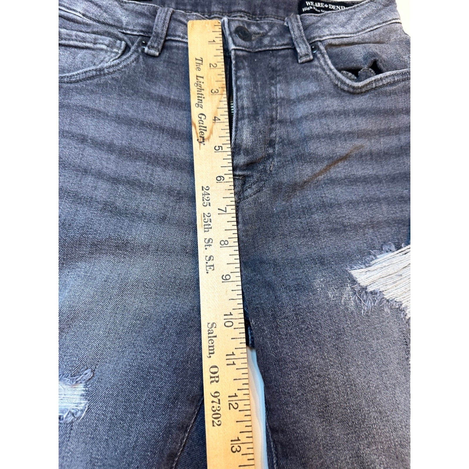 Buffalo David Bitton Jorts Womens 27 Grunge High Rise Distressed Raw Hem Edgy