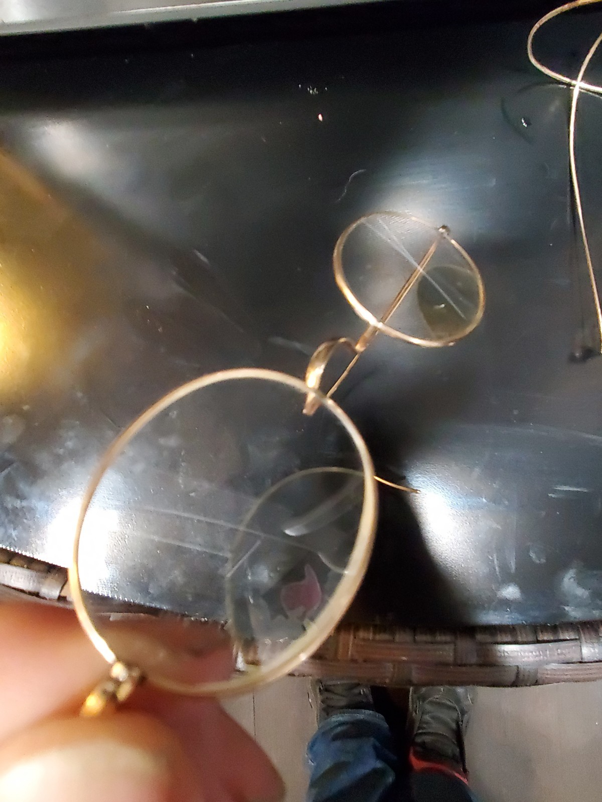 Antique Wire OVAL Rim Glasses