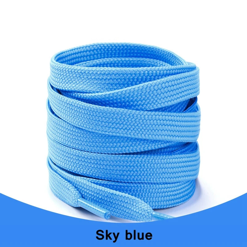 Classic Solid Color Laces 0.8cm Wide Flat Shoes Sneakers shoelaces Shoe Accessor