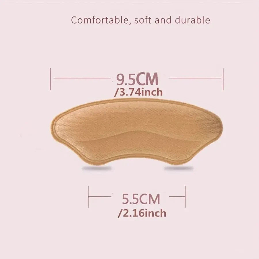 8-Pack Heel Pads for Too Big Shoes Self-Adhesive Heel Protectors Heel Inserts