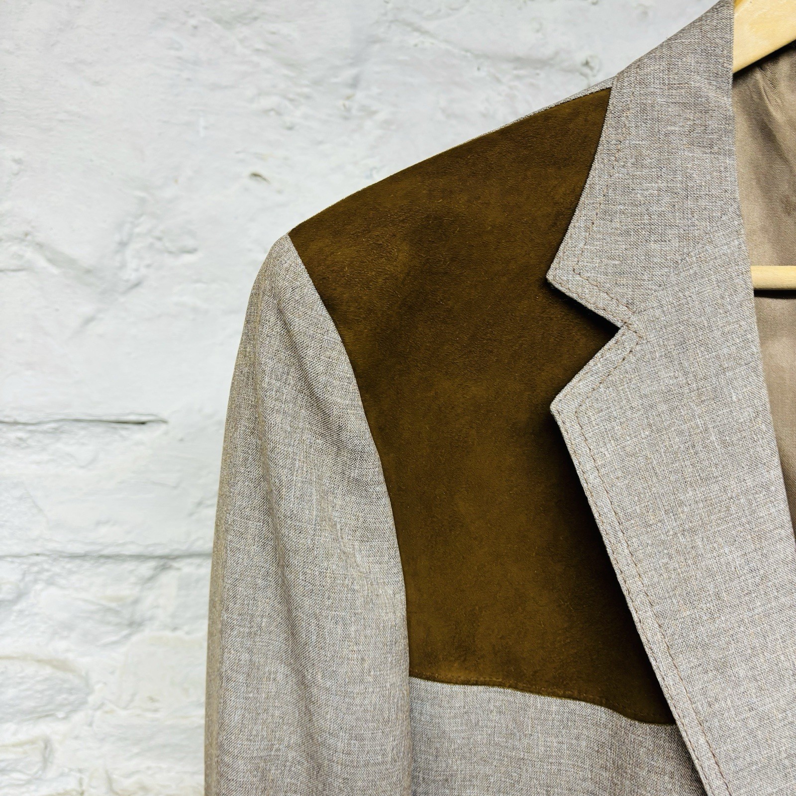 Sheplers The Plainsman Blazer Sport Coat 42L Western Faux Suede Elbow Patches