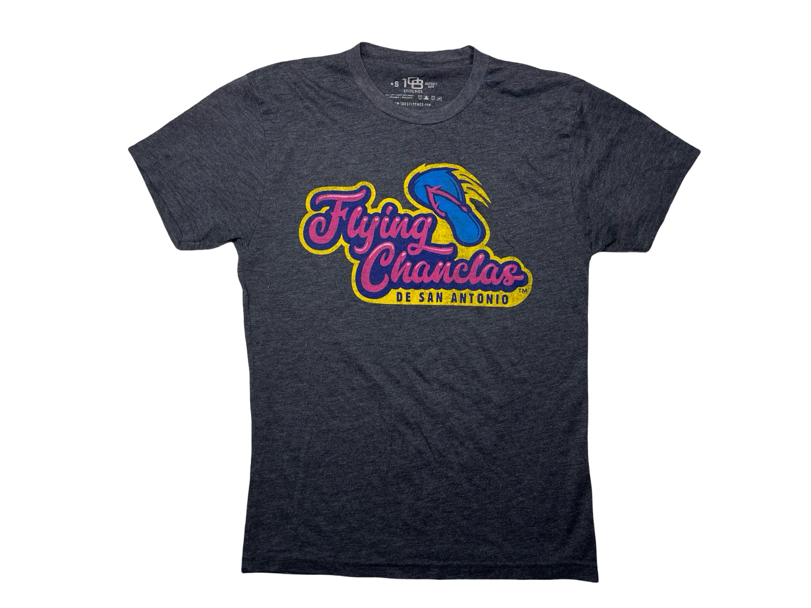 SAN ANTONIO MISSIONS x FLYING CHANCLAS Texas Pink MiLB BASEBALL T-SHIRT Adult S