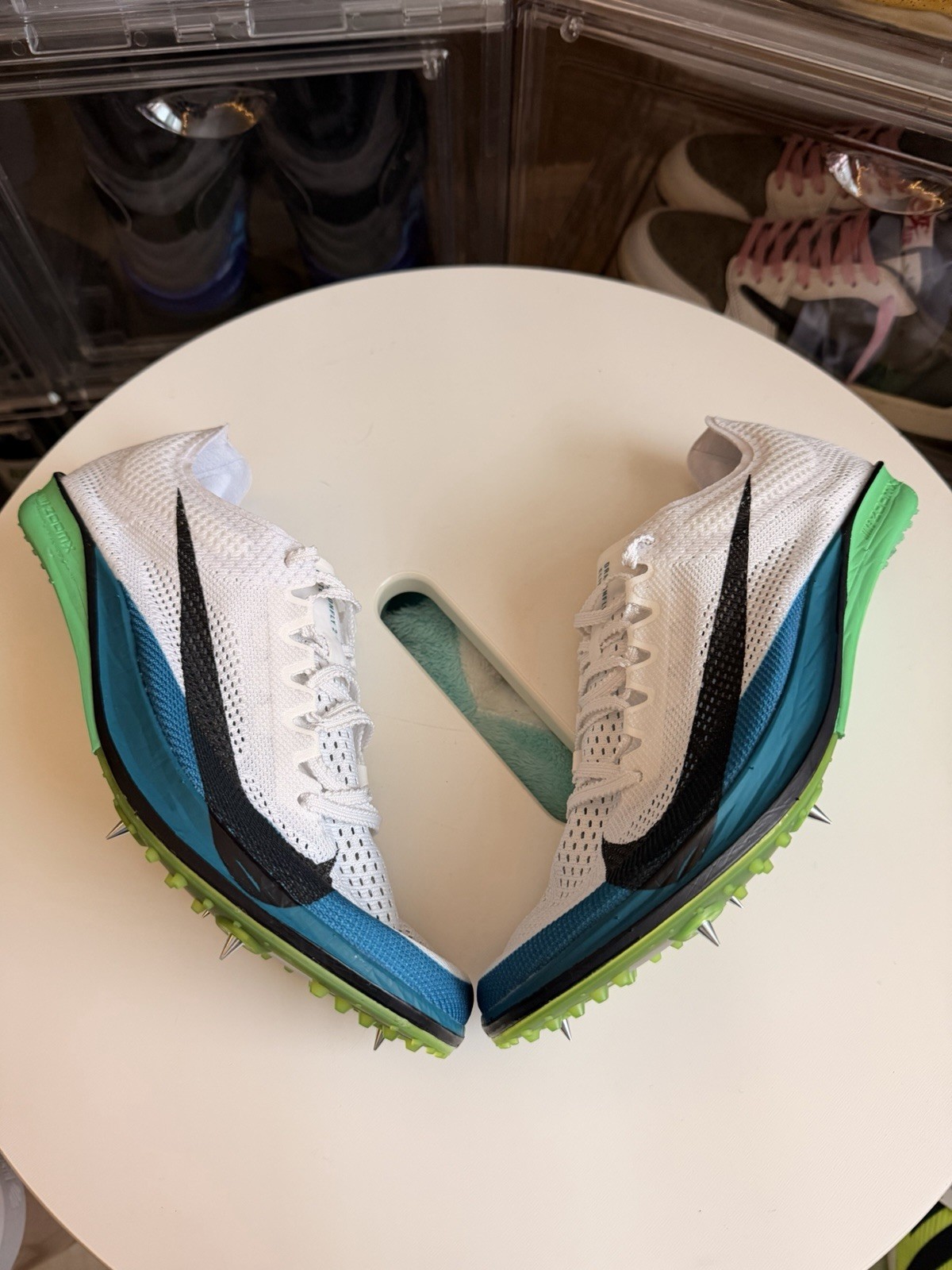 Size 6M (7.5W) Nike ZoomX Dragonfly 2 Elite Track Spikes White Spruce FZ9315-102