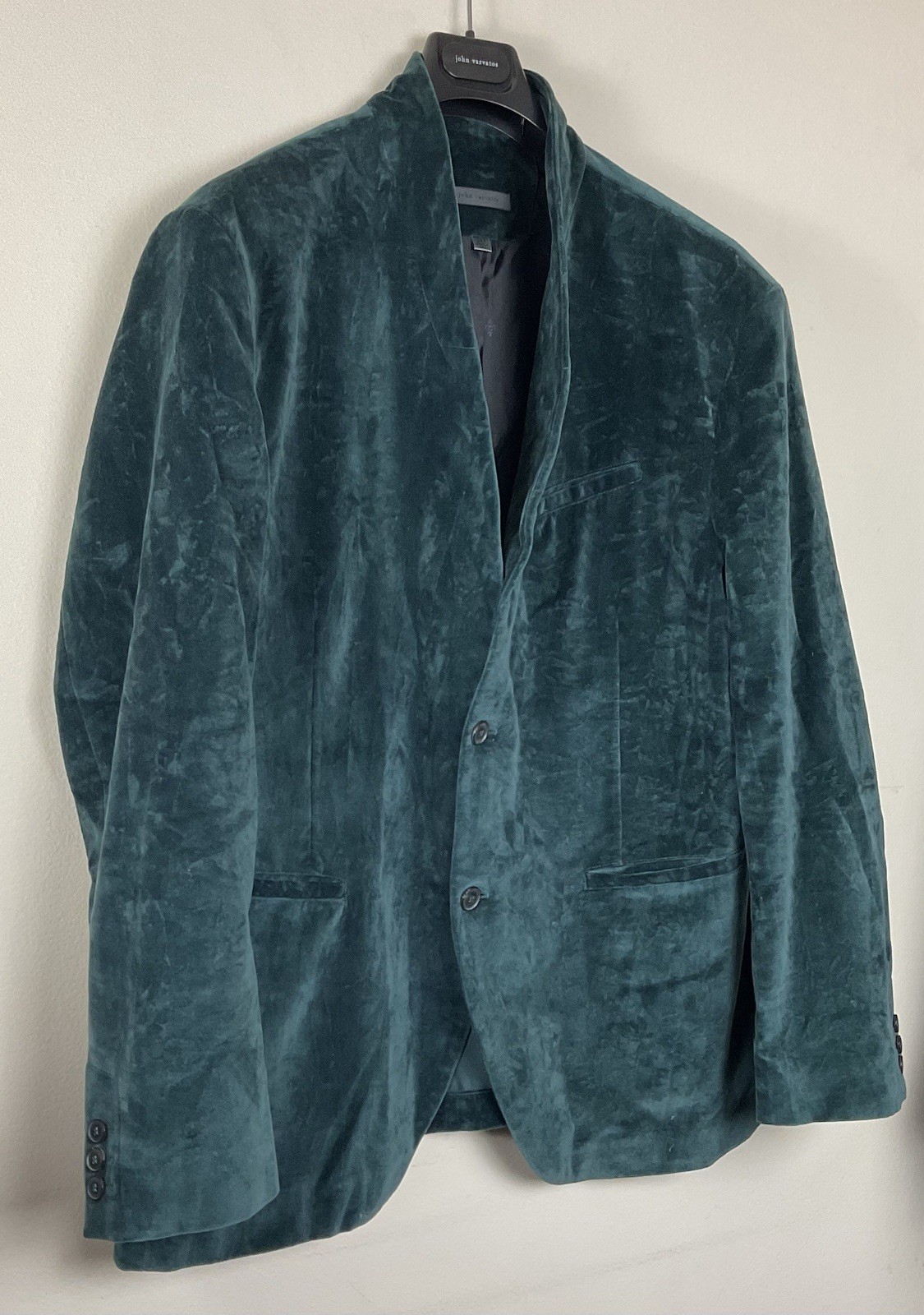 $1298 Brand New John Varvatos Collection Luna Velvet Blazer Jacket EU58X US48X