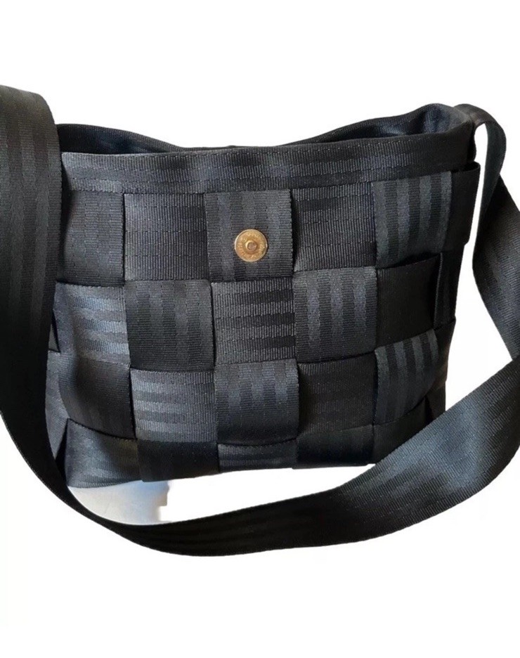 Seatbelt Bag (Black) Handmade By Mildred-Made In USA EUC