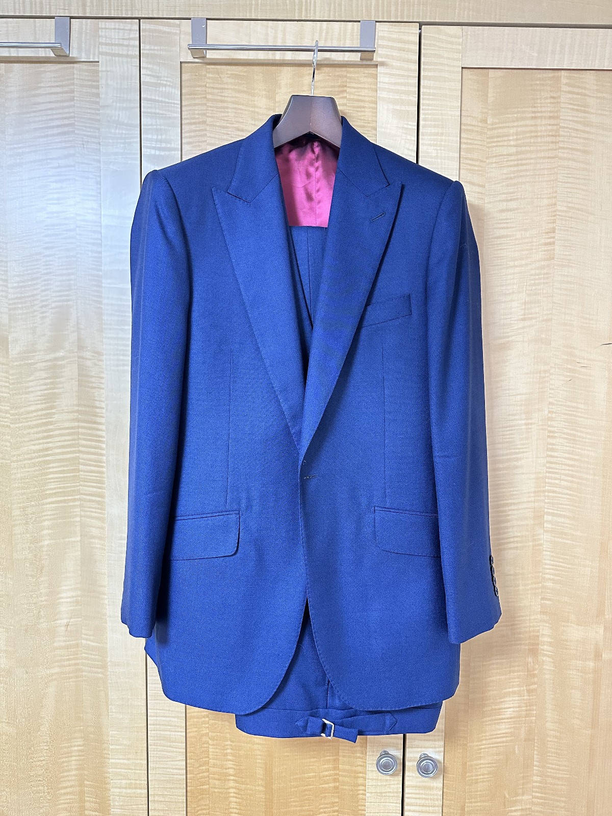 Steed Savile Row Fully Canvassed 4pc MTM Suit w/ DB Waistcoat