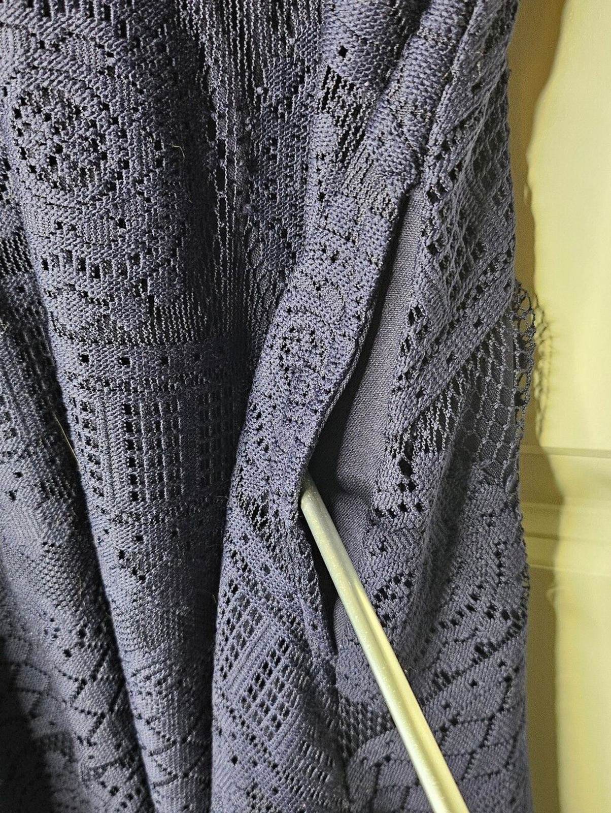 Bailey Blue Lace Fit Flare Midi Dress Navy Blue Halter Sleeveless Women’s Large