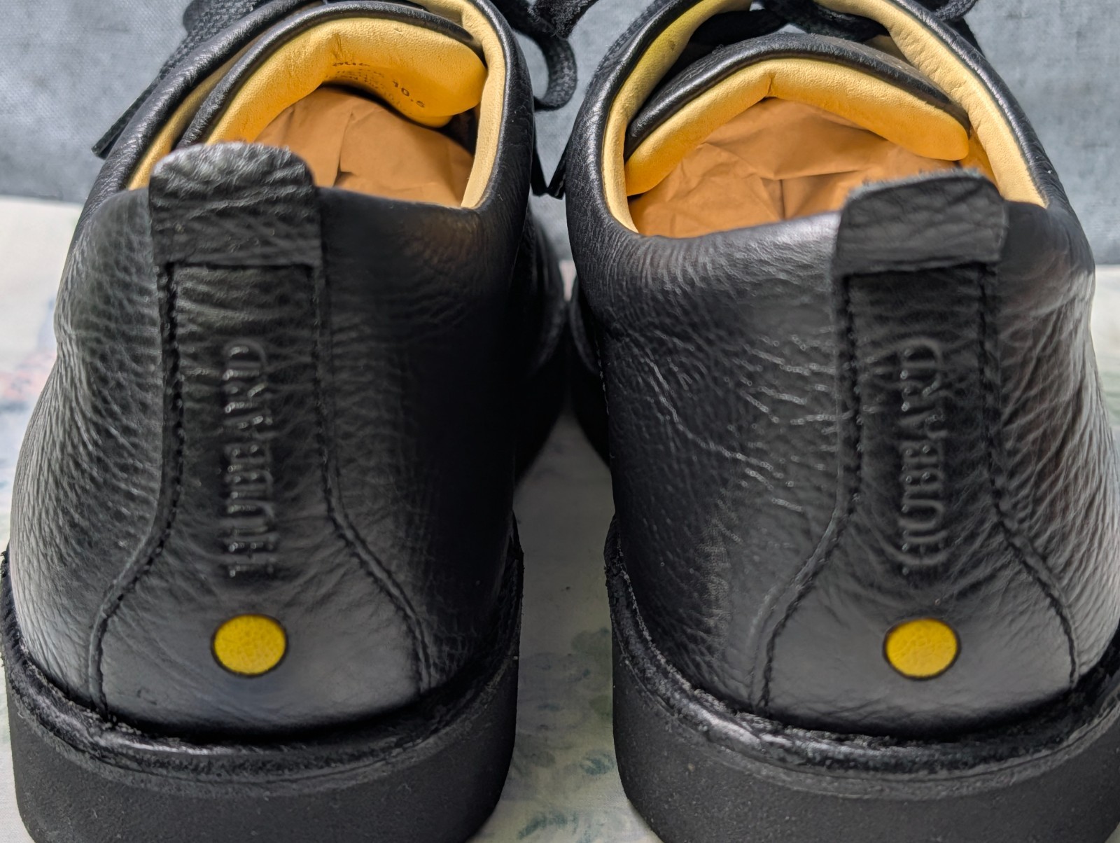 Samuel Hubbard Free Men’s 11.5 Black Leather Oxfords Vibram Shoes M1100 Portugal