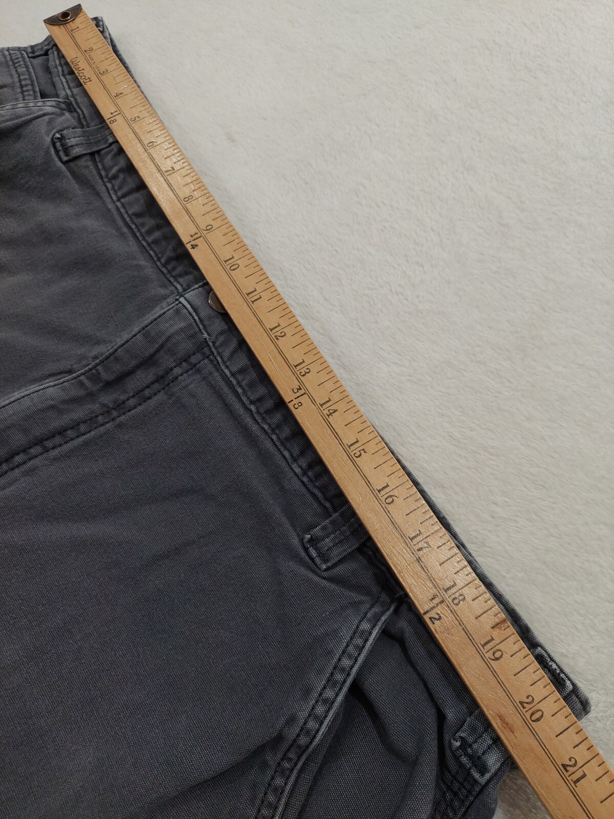 Carhartt Workwear Gray Double Knee Mens Pants Relaxed Fit 42×32 102802-029