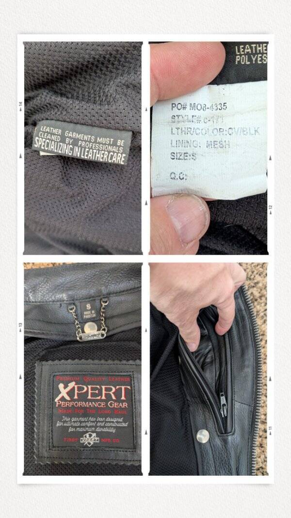 Xpert Performance Gear Womens Leather Made W/ Kevlar Motorcycle Jacket SZ SM