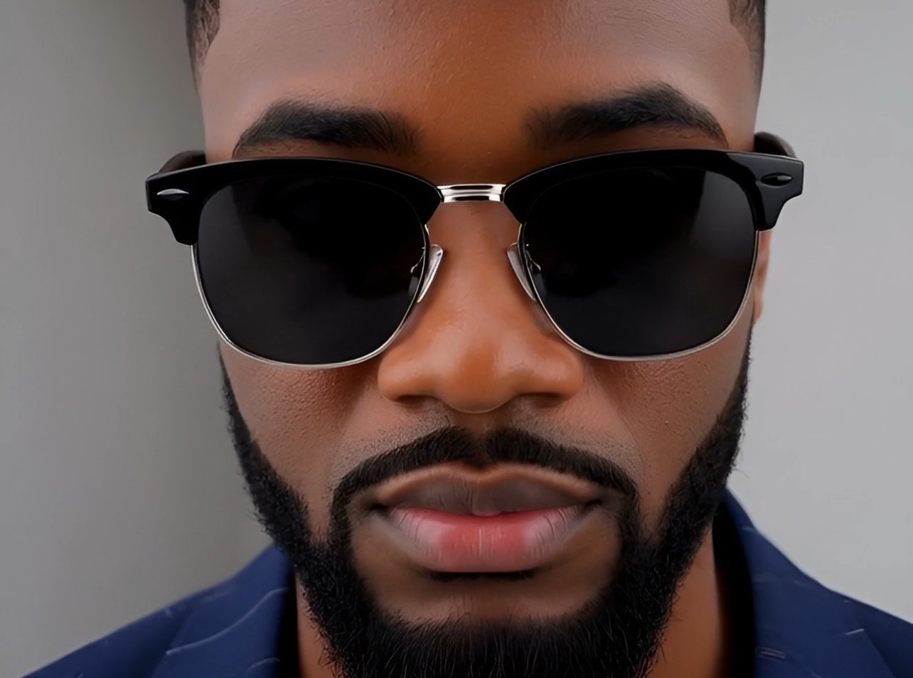 Men Sunglasses Hip Hop Street Wear Outdoor Cholo Dark Black Lens Rapper Gangster