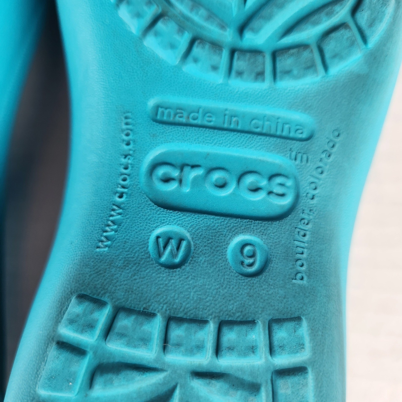 Crocs Kadee Ballet Flats Turquoise Blue Croslite Comfort Shoes Womens Size 9