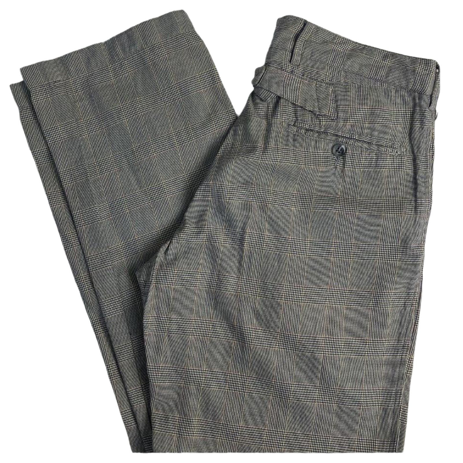 Engineered Garments Glen Check Cinch Pants 32 USA Made Cotton Check Trousers F/S