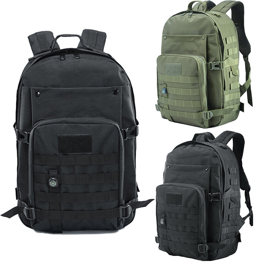 Tactical Backpack Assault Pack 41L Molle Hunting Rucksack Hiking Daypack Key Bag