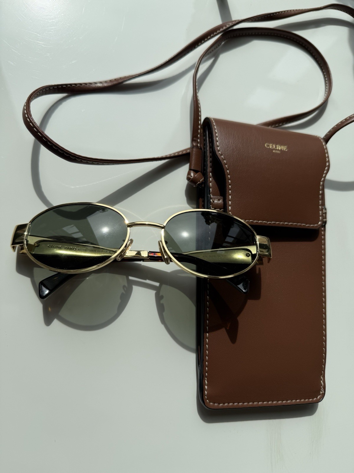 Celine Triomphe Sunglasses Gold